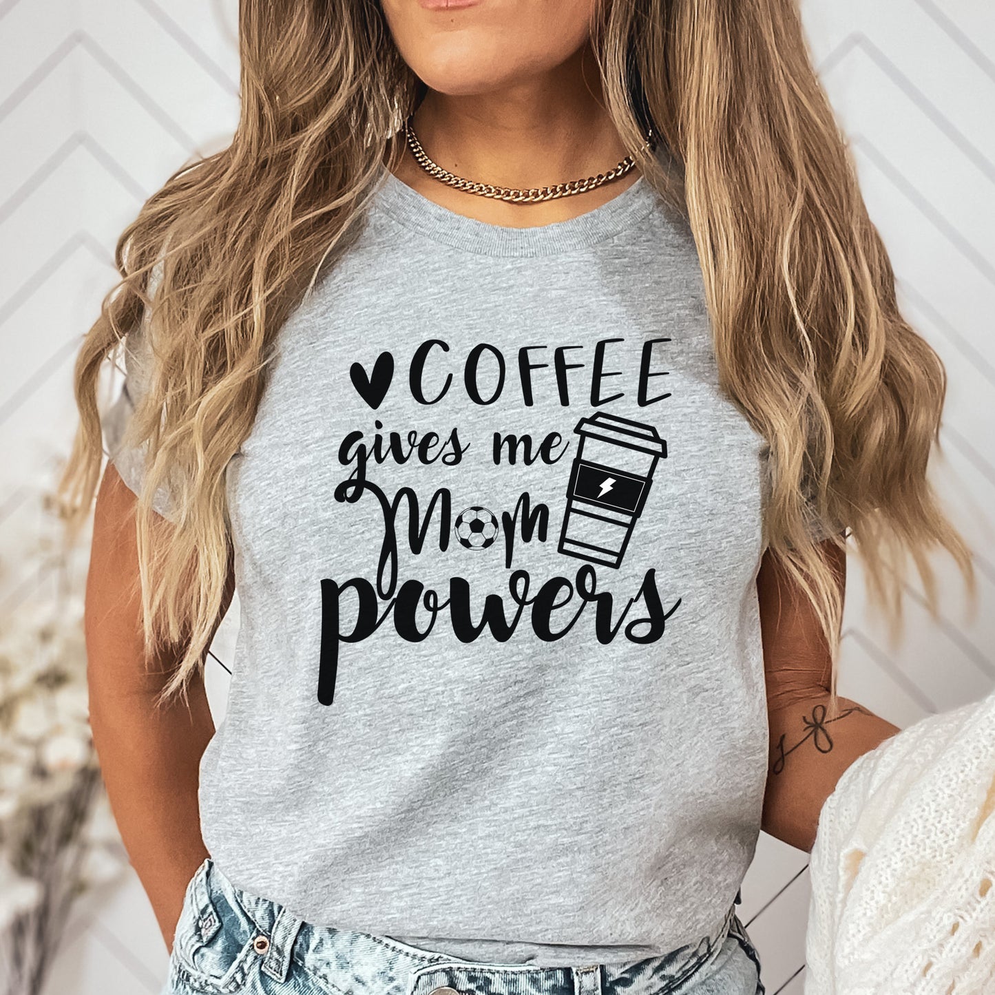 Coffee Gives Me Mom Powers T-Shirt