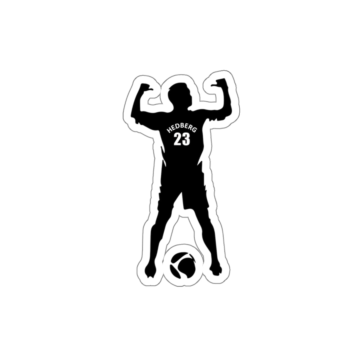 Custom Soccer Player Sticker