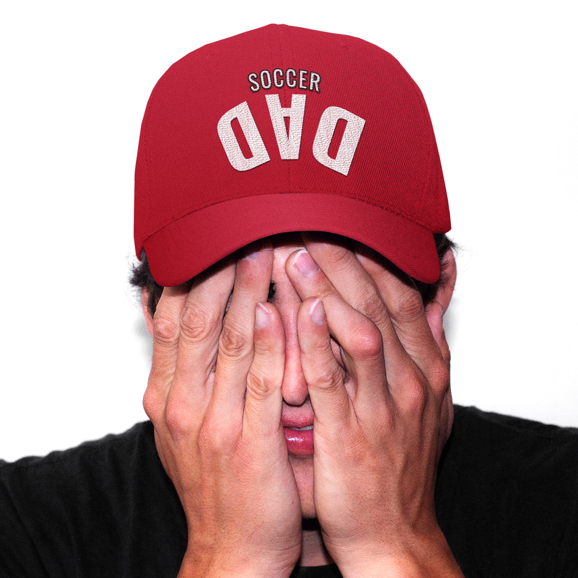 Slip this 'soccer dad' cap and watch your child play the beautiful game