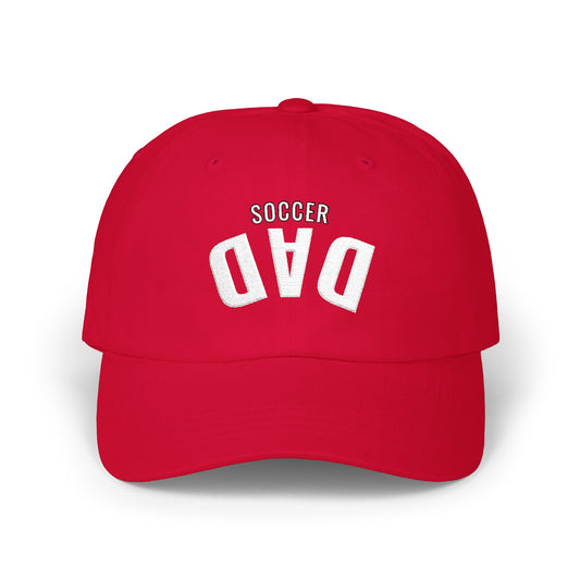 Slip this 'soccer dad' cap and watch your child play the beautiful game